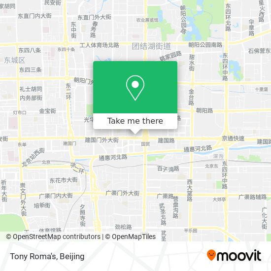 Tony Roma's map