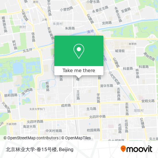 北京林业大学-眷15号楼 map