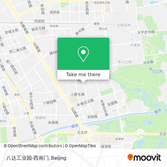 八达工业园-西南门 map