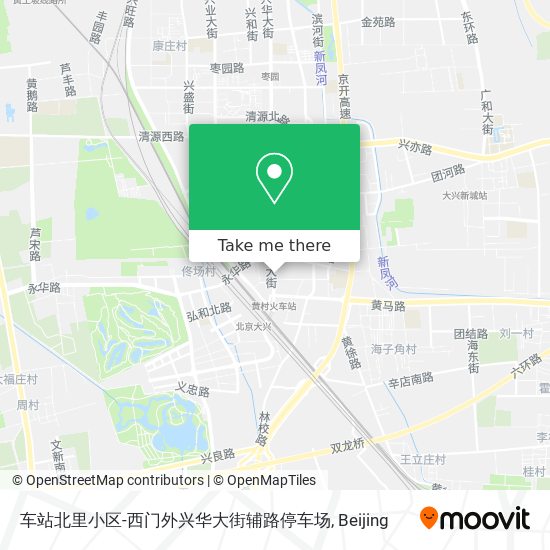 车站北里小区-西门外兴华大街辅路停车场 map