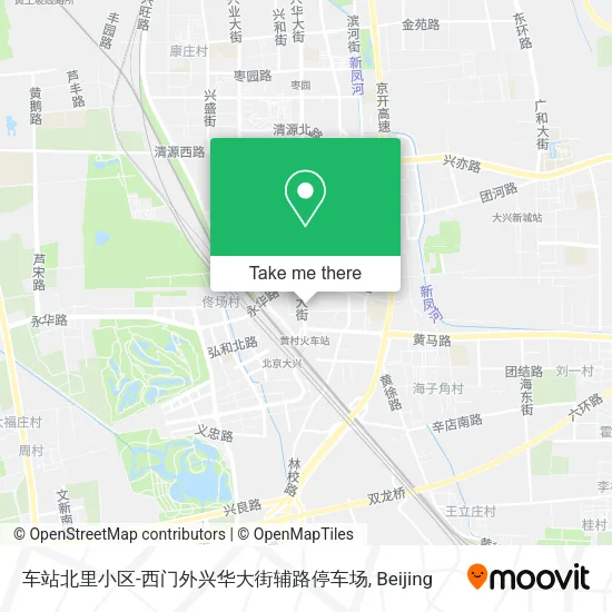 车站北里小区-西门外兴华大街辅路停车场 map