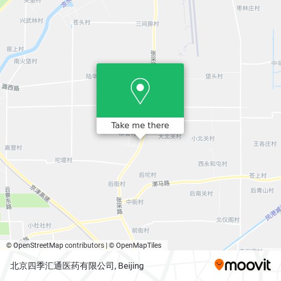 北京四季汇通医药有限公司 map