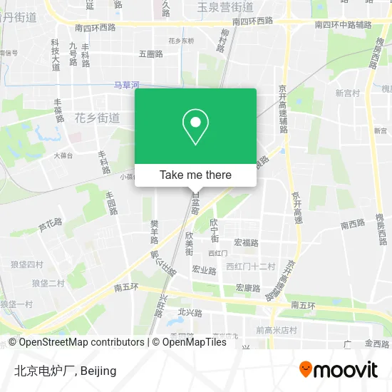 北京电炉厂 map