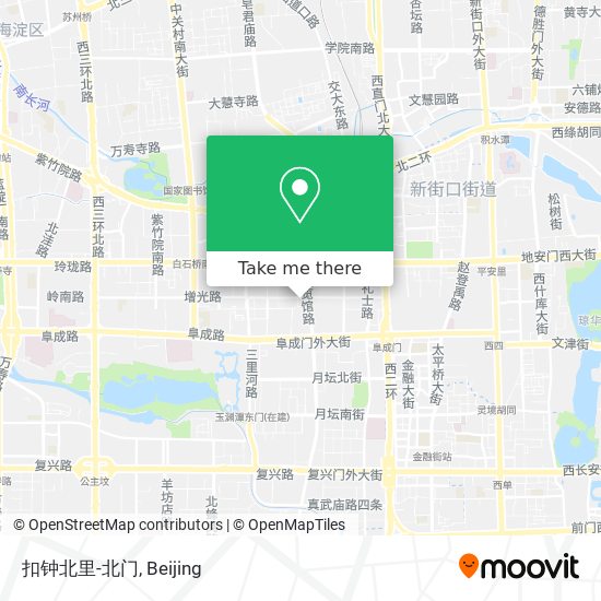 扣钟北里-北门 map