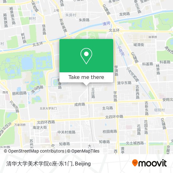 清华大学美术学院c座-东1门 map