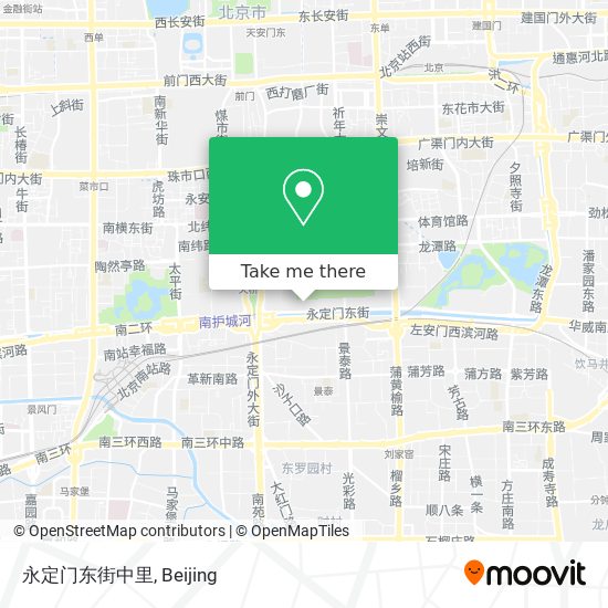 永定门东街中里 map