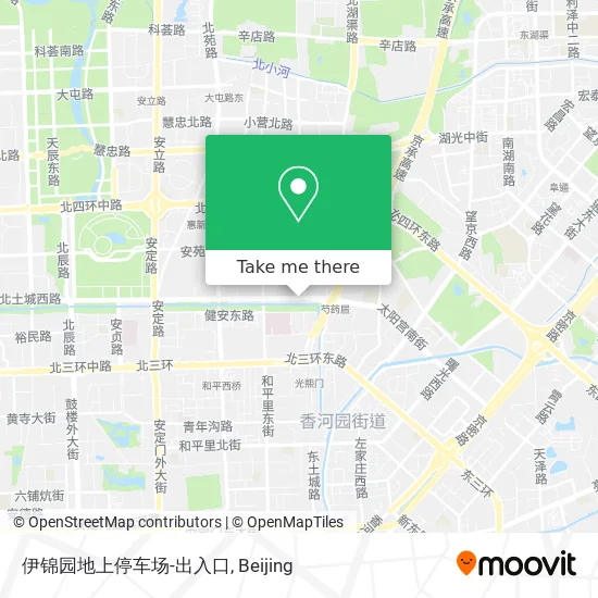 伊锦园地上停车场-出入口 map