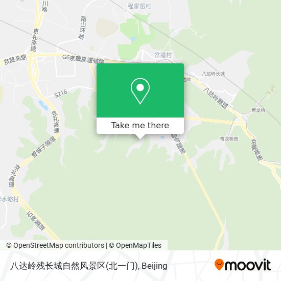 八达岭残长城自然风景区(北一门) map