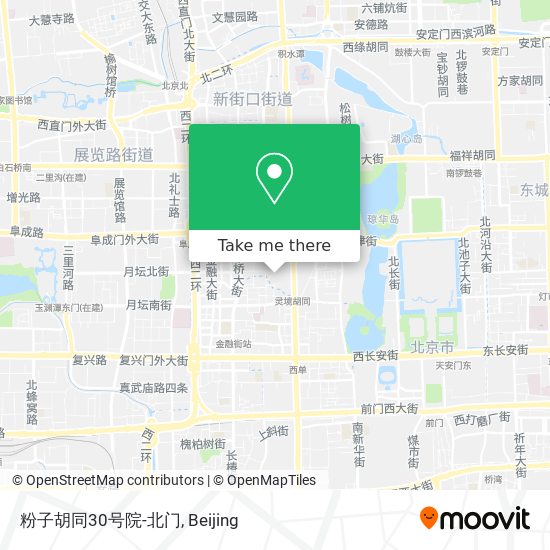 粉子胡同30号院-北门 map