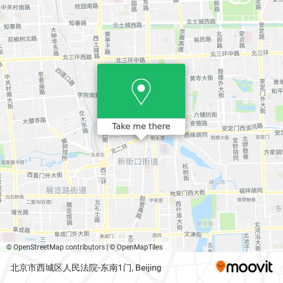 北京市西城区人民法院-东南1门 map