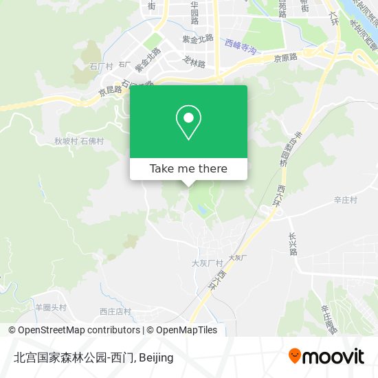 北宫国家森林公园-西门 map