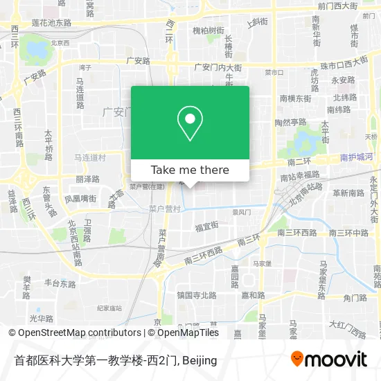 首都医科大学第一教学楼-西2门 map