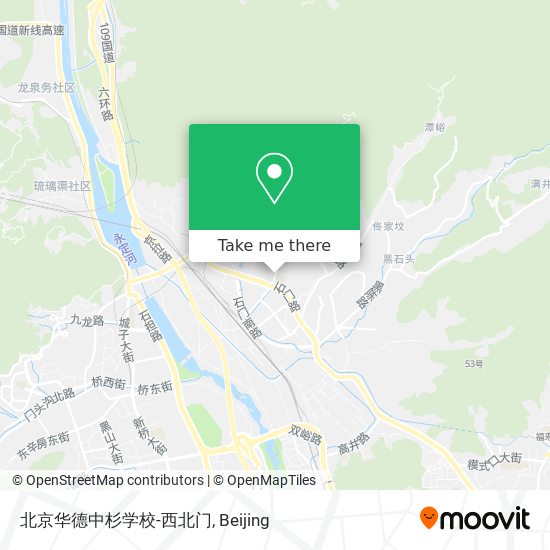 北京华德中杉学校-西北门 map