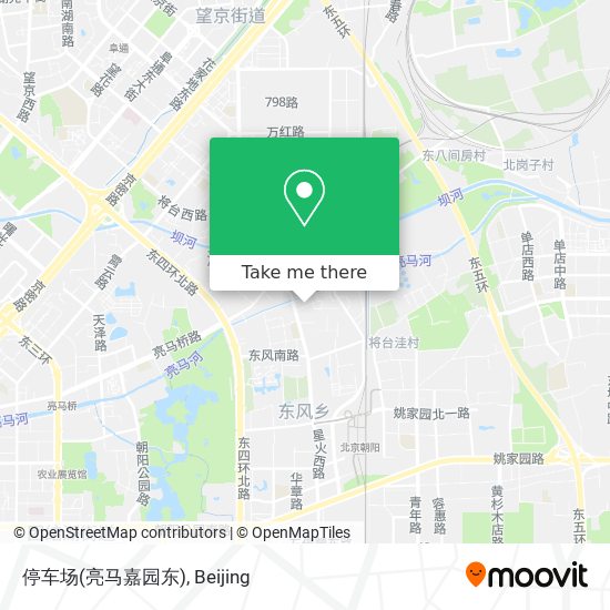 停车场(亮马嘉园东) map