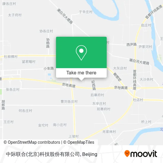 中际联合(北京)科技股份有限公司 map