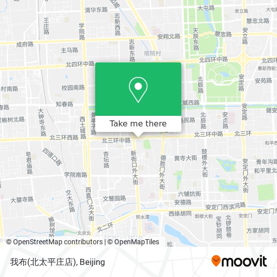 我布(北太平庄店) map