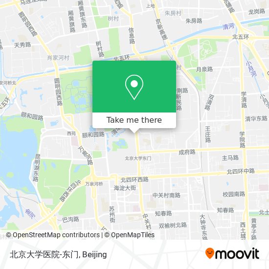 北京大学医院-东门 map
