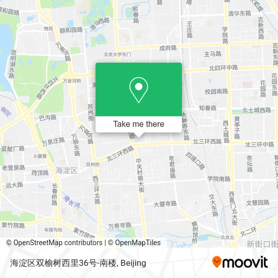 海淀区双榆树西里36号-南楼 map