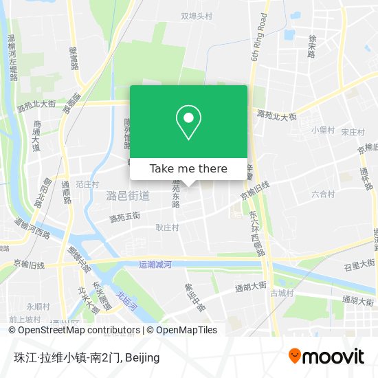 珠江·拉维小镇-南2门 map