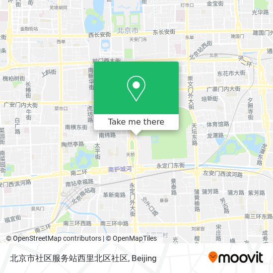 北京市社区服务站西里北区社区 map