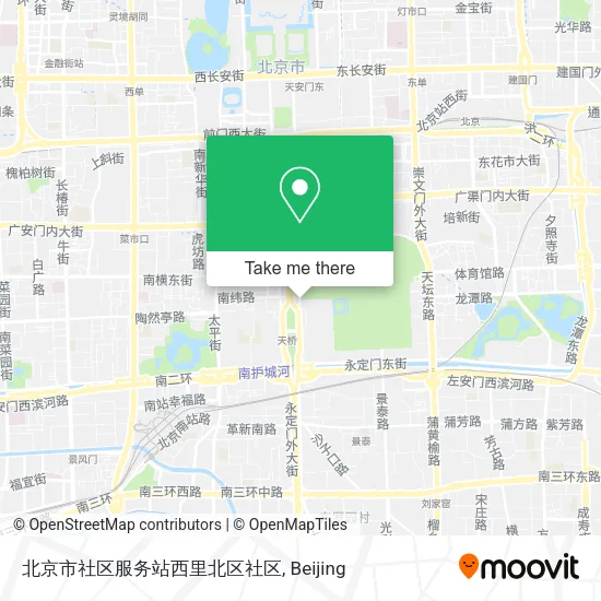 北京市社区服务站西里北区社区 map