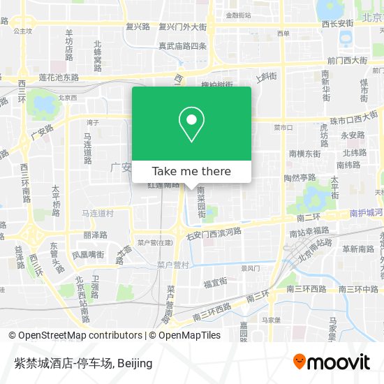 紫禁城酒店-停车场 map