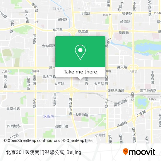 北京301医院南门温馨公寓 map