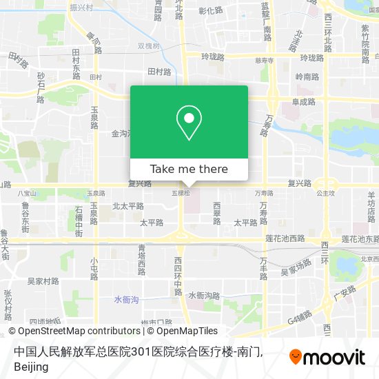 中国人民解放军总医院301医院综合医疗楼-南门 map
