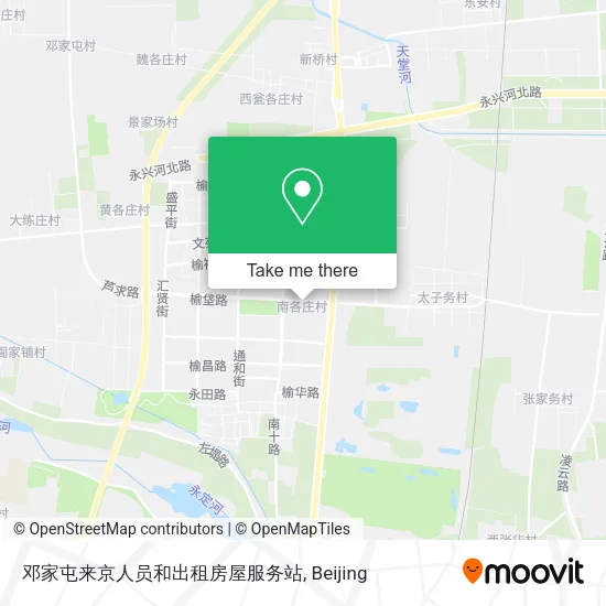邓家屯来京人员和出租房屋服务站 map