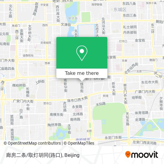 廊房二条/取灯胡同(路口) map