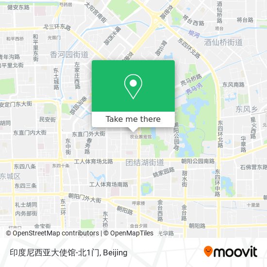印度尼西亚大使馆-北1门 map