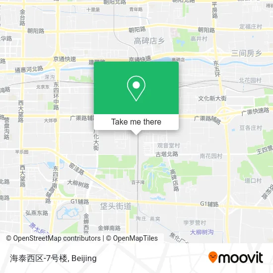 海泰西区-7号楼 map