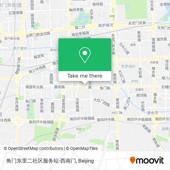 角门东里二社区服务站-西南门 map