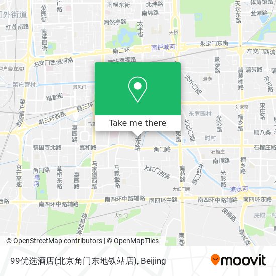 99优选酒店(北京角门东地铁站店) map