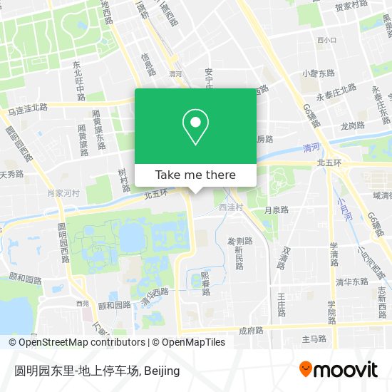 圆明园东里-地上停车场 map