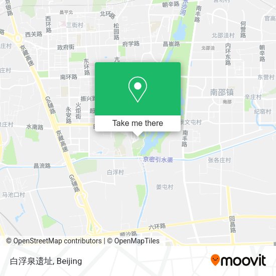 白浮泉遗址 map