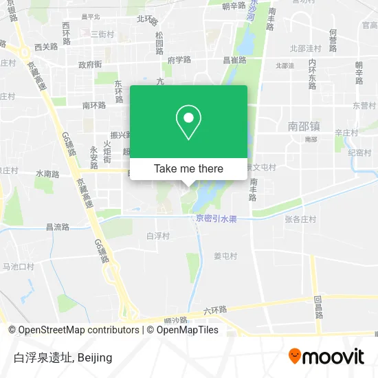 白浮泉遗址 map