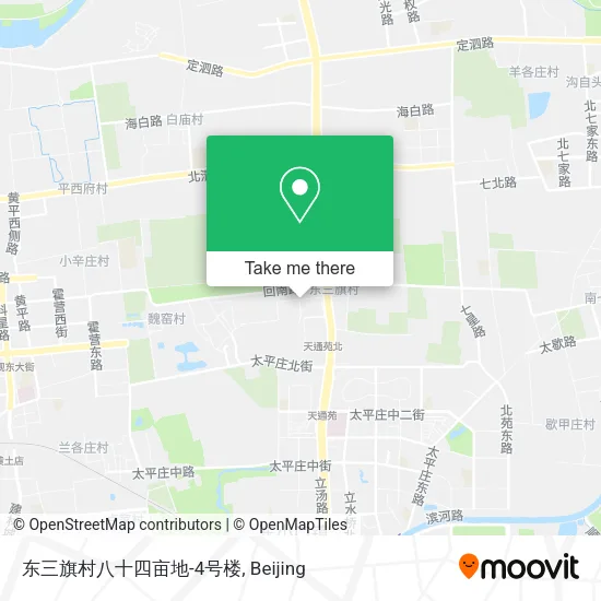 东三旗村八十四亩地-4号楼 map
