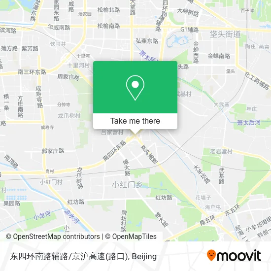 东四环南路辅路/京沪高速(路口) map
