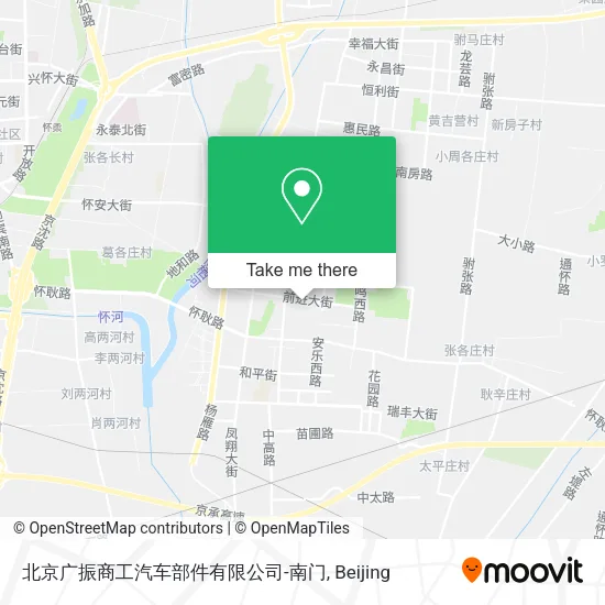 北京广振商工汽车部件有限公司-南门 map