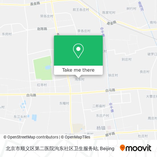 北京市顺义区第二医院沟东社区卫生服务站 map