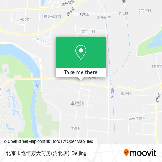 北京玉逸恒康大药房(沟北店) map