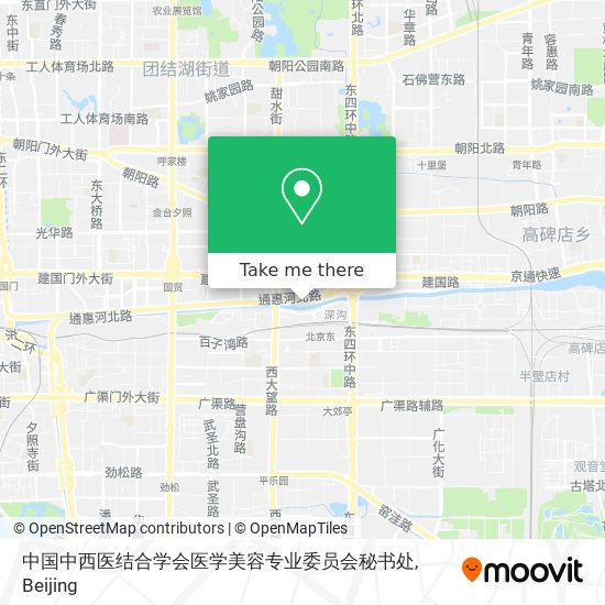 中国中西医结合学会医学美容专业委员会秘书处 map