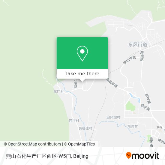 燕山石化生产厂区西区-W5门 map