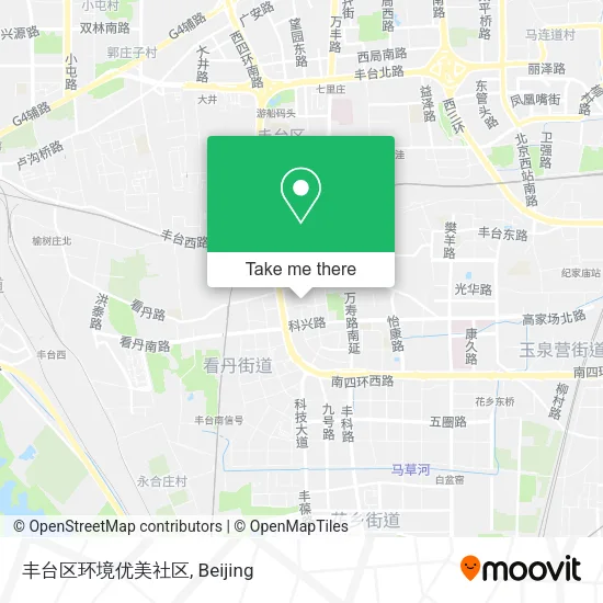 丰台区环境优美社区 map