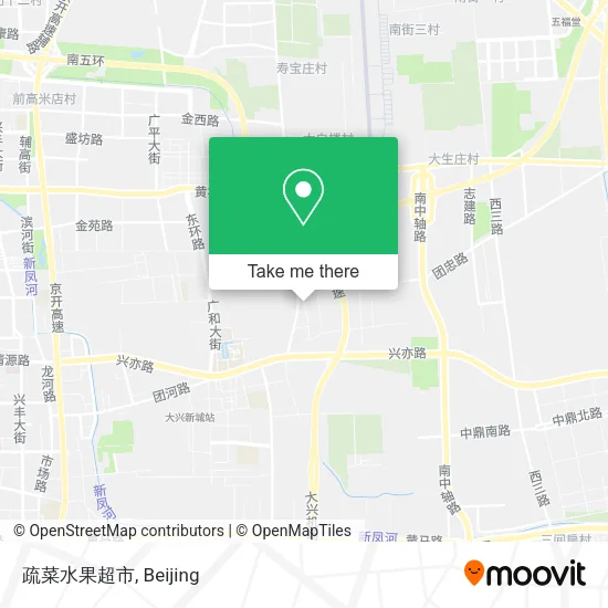 疏菜水果超市 map