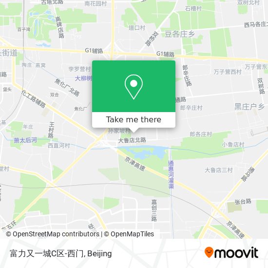 富力又一城C区-西门 map