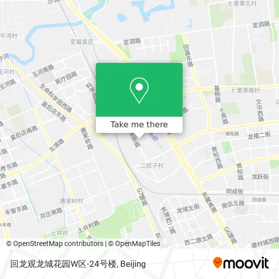回龙观龙城花园W区-24号楼 map