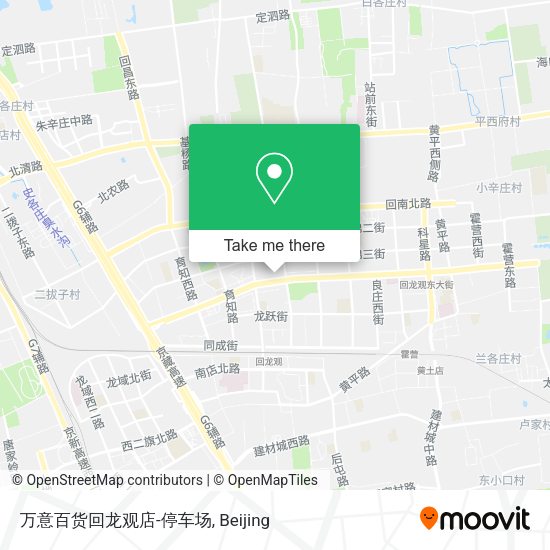 万意百货回龙观店-停车场 map