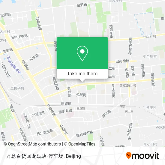 万意百货回龙观店-停车场 map